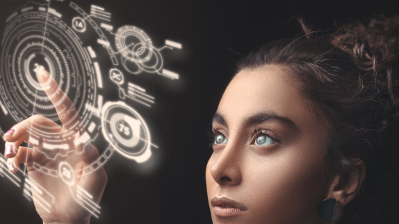 Woman using tailwindcss