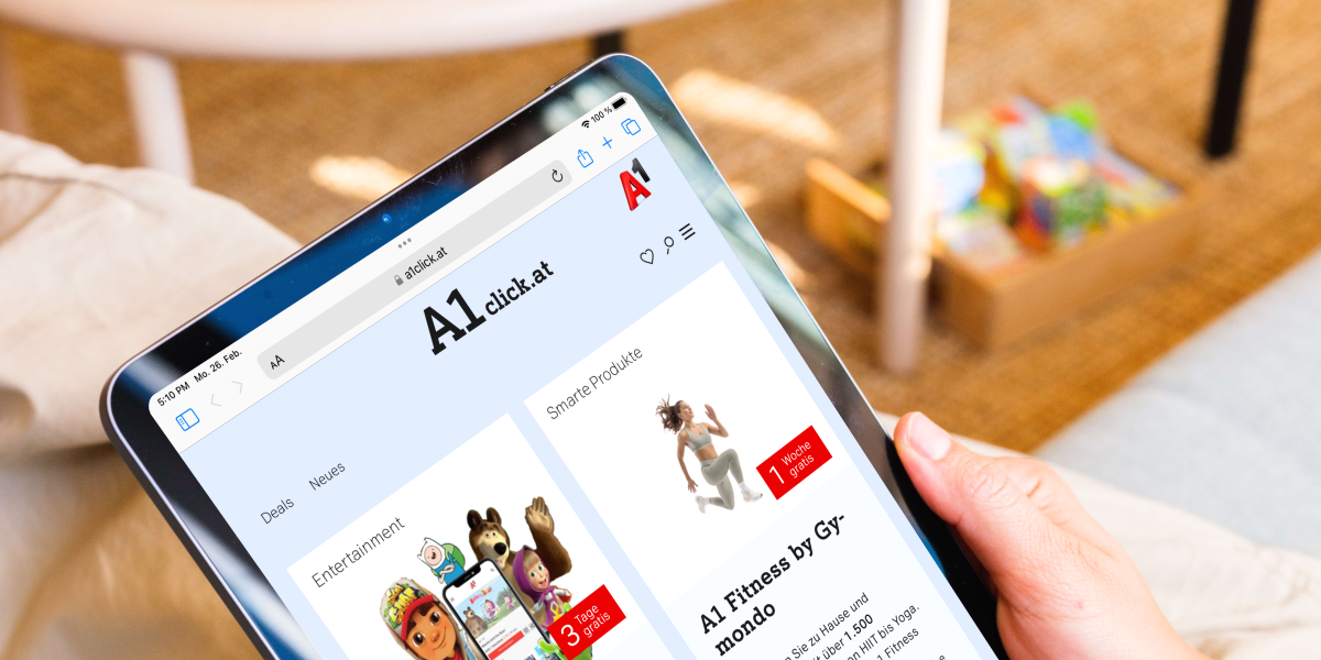 A1Click auf einem iPad