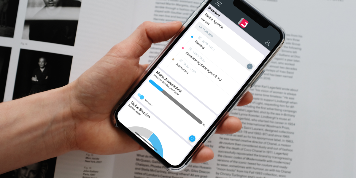 Ein Mockup der neuen Mobile Angular Web App für die Agentur Software Because