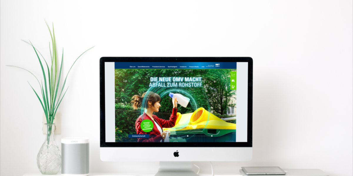 Wir entwickelten eine neue Landing Page mit VueJS für die OMV zum Thema Rohstoff Kreislaufwirtschaft