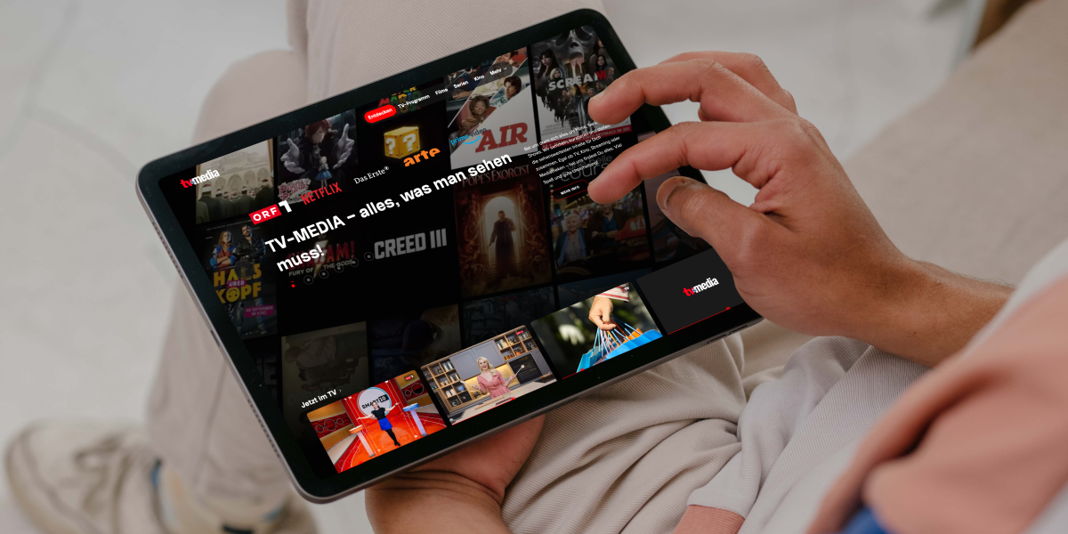 TV-Media auf Tablet